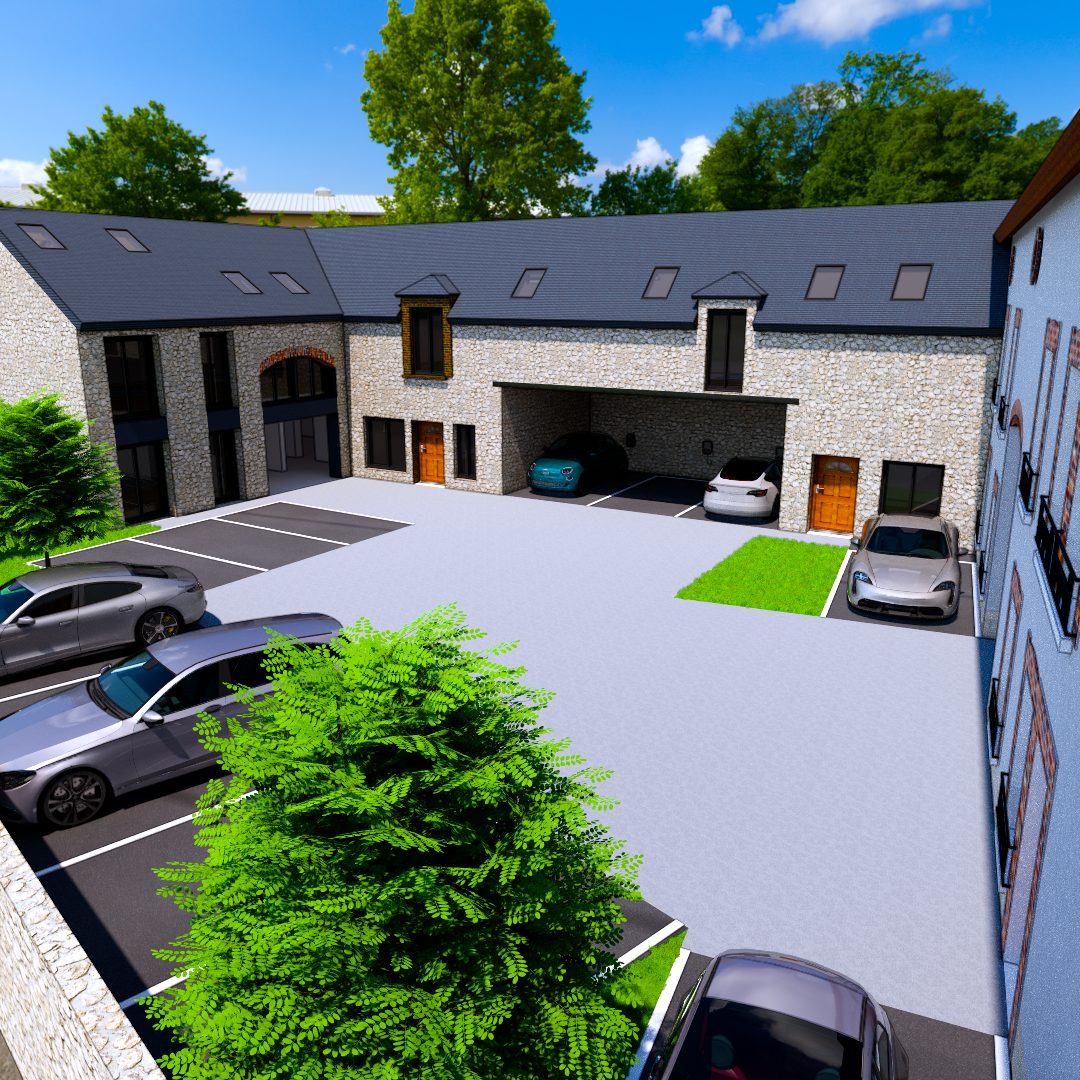Ferme réhabilitée en 15 logements — Château-Landon