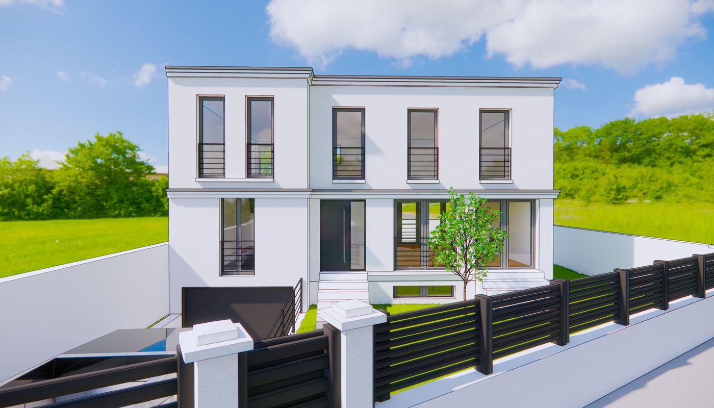 Maison neuve sur mesure à Lisses (91) — permis de construire accordé