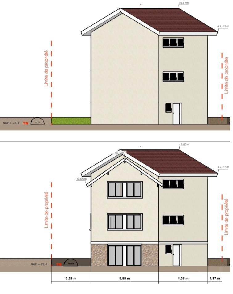 Pièce graphique du permis de construire à Saint-Prix