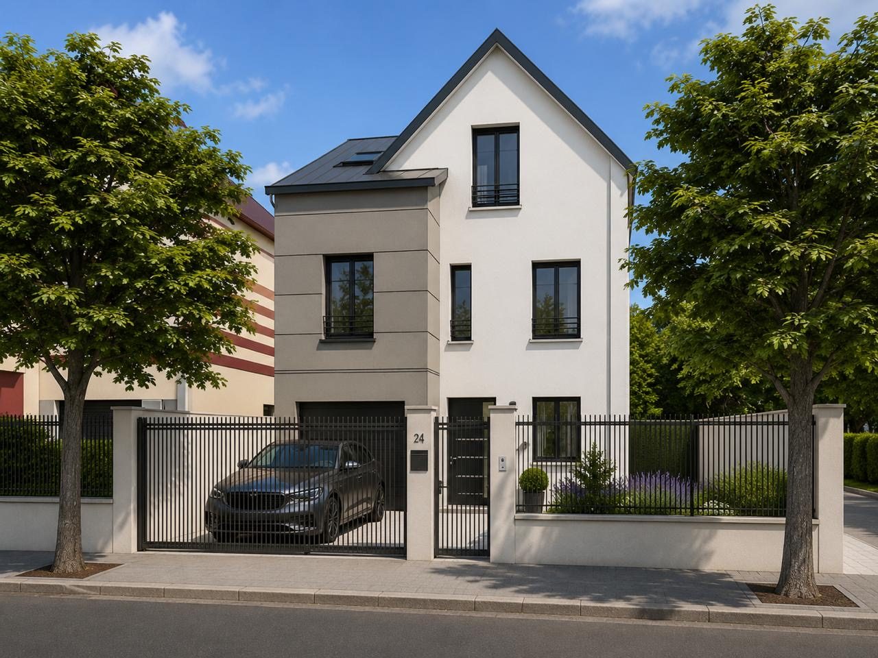 Maison neuve en R+2 à Bry-sur-Marne (94) — permis de construire par Construisez