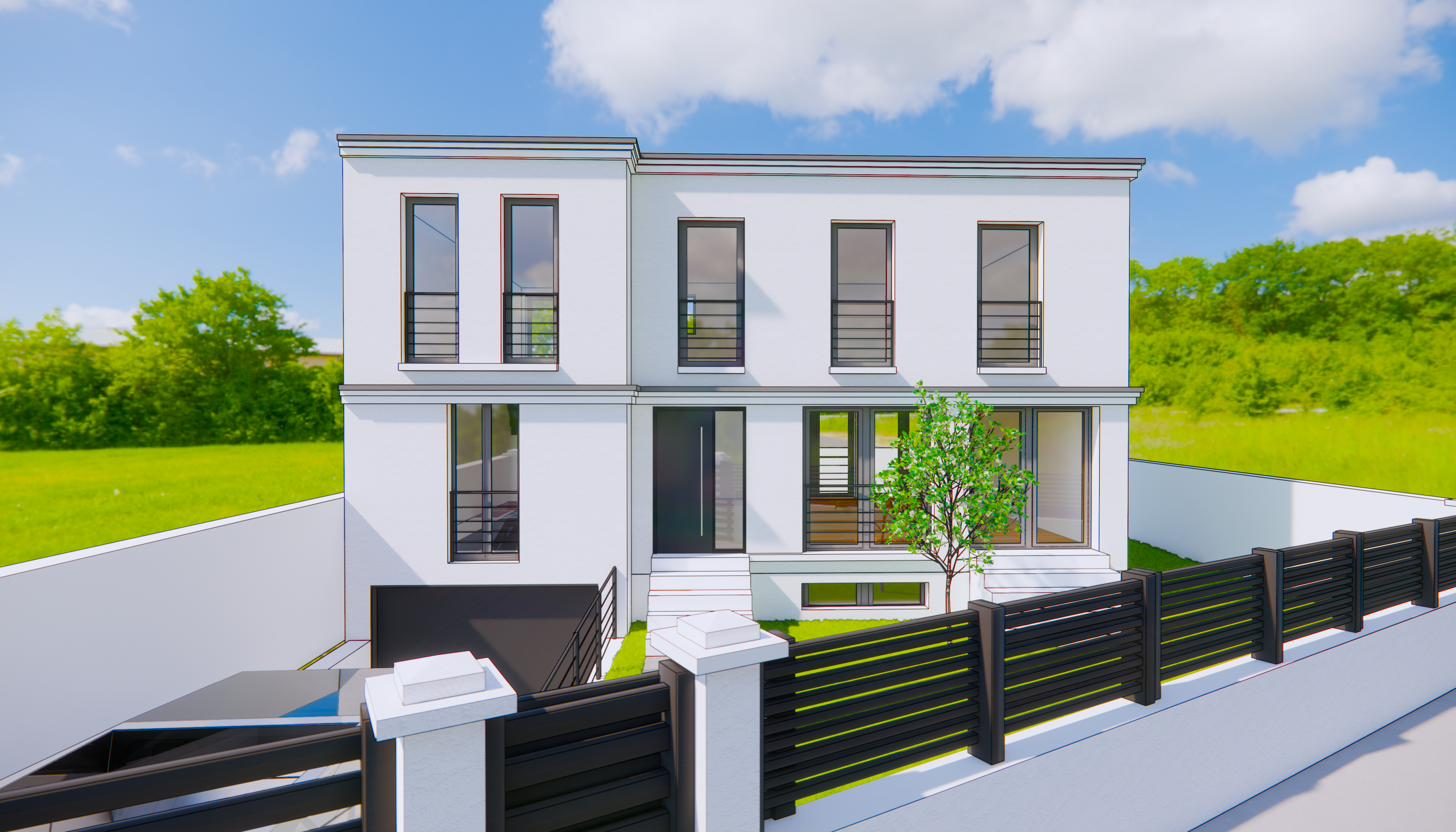 Maison neuve sur mesure à Lisses (91) — permis de construire accordé