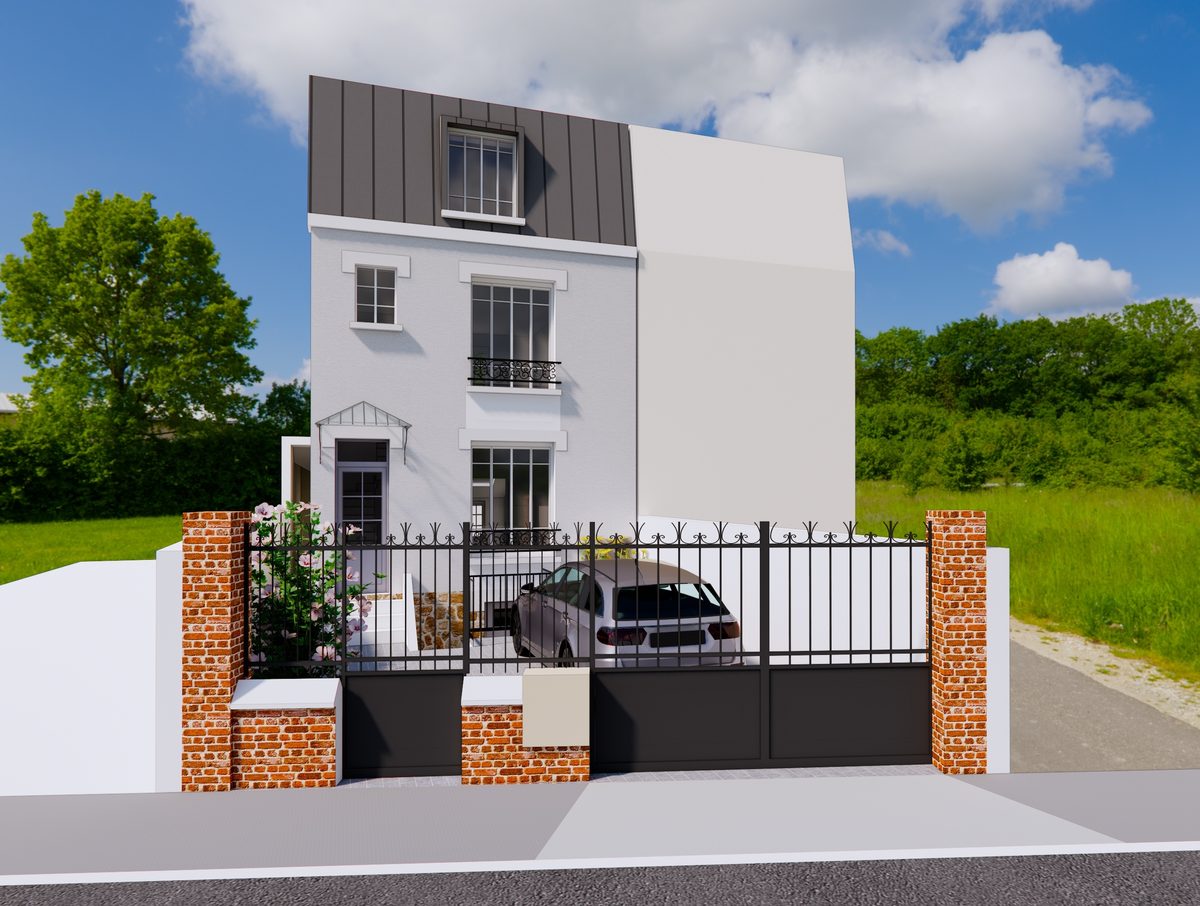 Longère réhabilitée en logements