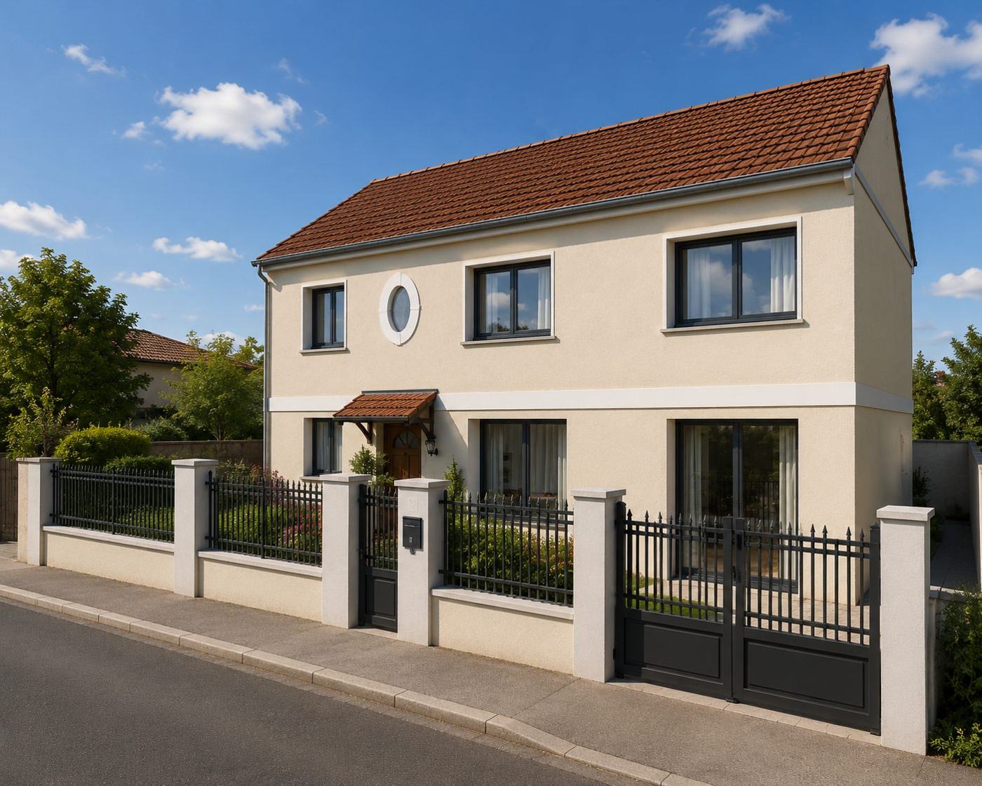 Surélévation d'une maison à Maisons-Alfort (94) — insertion réaliste, permis de construire dans le Val-de-Marne