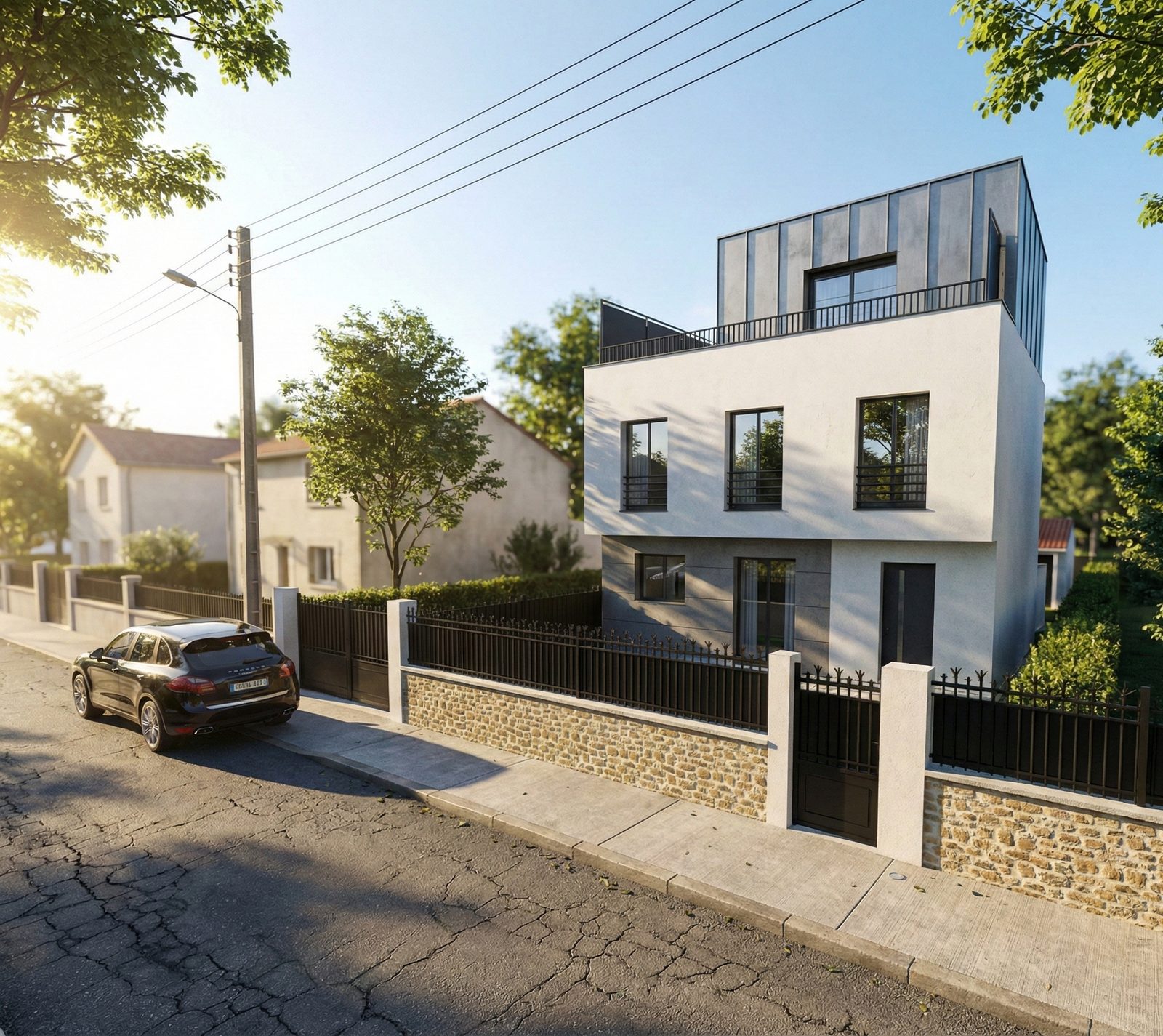 Maison neuve de 150 m² à Saint-Maur-des-Fossés (94), permis de construire