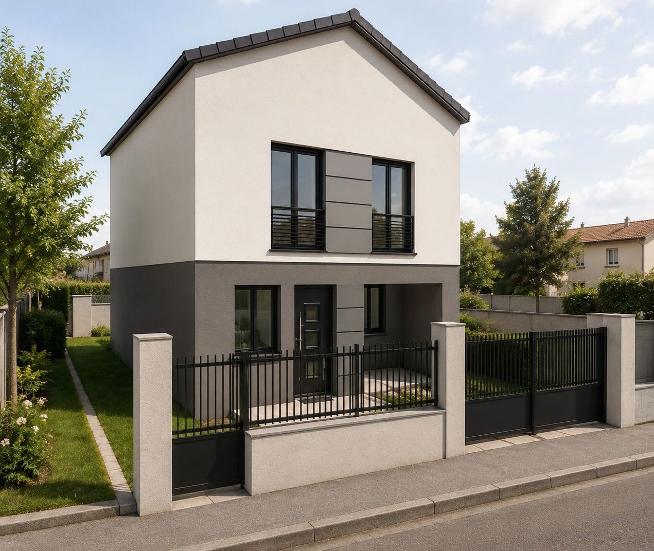 Surélévation d'une maison à Villeneuve-le-Roi (94) — déclaration préalable par Construisez